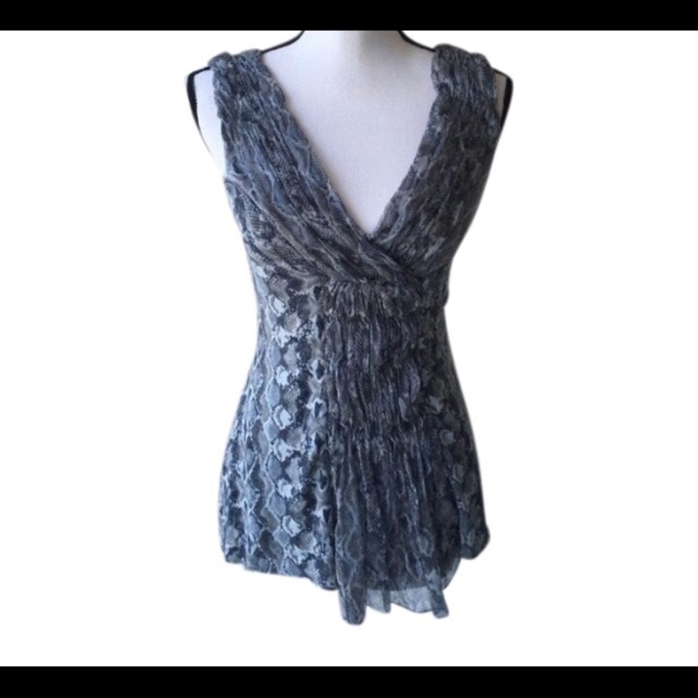 Bailey 44 Snake Print Python Blouse / Size Xs - image 1